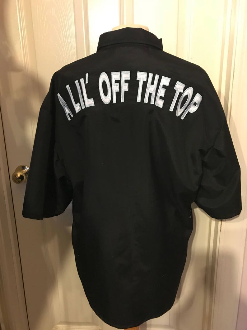 Barber Smock Personalized Barber Smock Custom Grooming Stylist Etsy