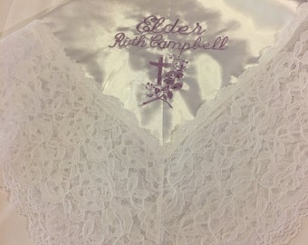 Custom Lap Scarves Personalized Lap Scarves Embroidered Lap Cloths Church Lap Scarves First Lady Lap Scarf Satin Lap Scarf Lace Lap Scarves