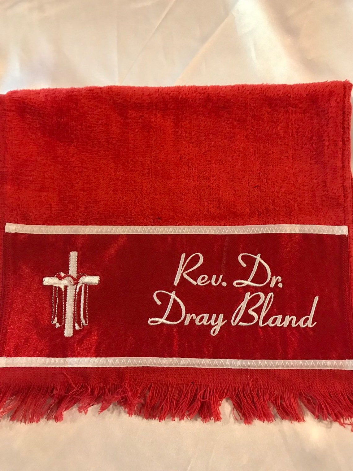 Personalized Fingertip Towel Men Women Church Towel First Etsy
