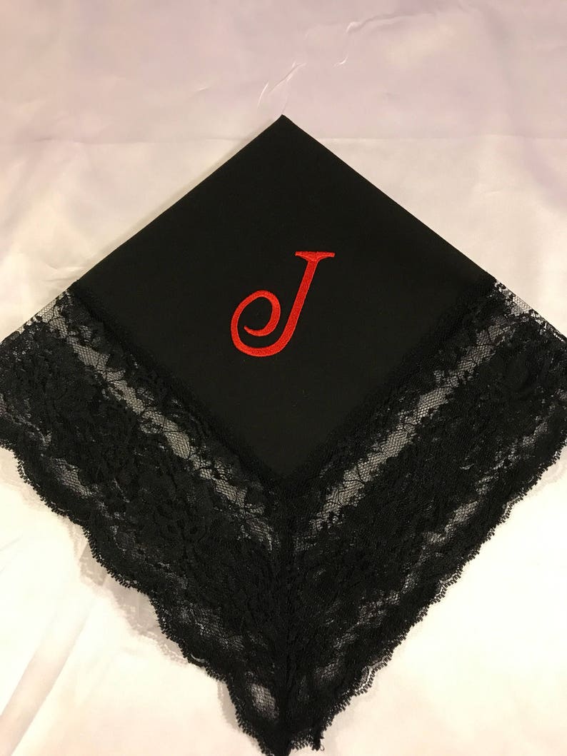 First Lady Church Handkerchief Personalized Lace Handkerchief Women\u2019s Church Handkerchief Custom Monogrammed Initial Handkerchief