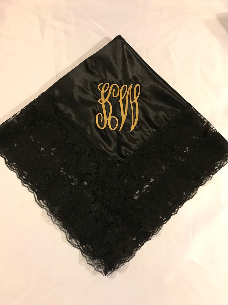 First Lady Church Handkerchief Personalized Lace Handkerchief Women\u2019s Church Handkerchief Custom Monogrammed Initial Handkerchief