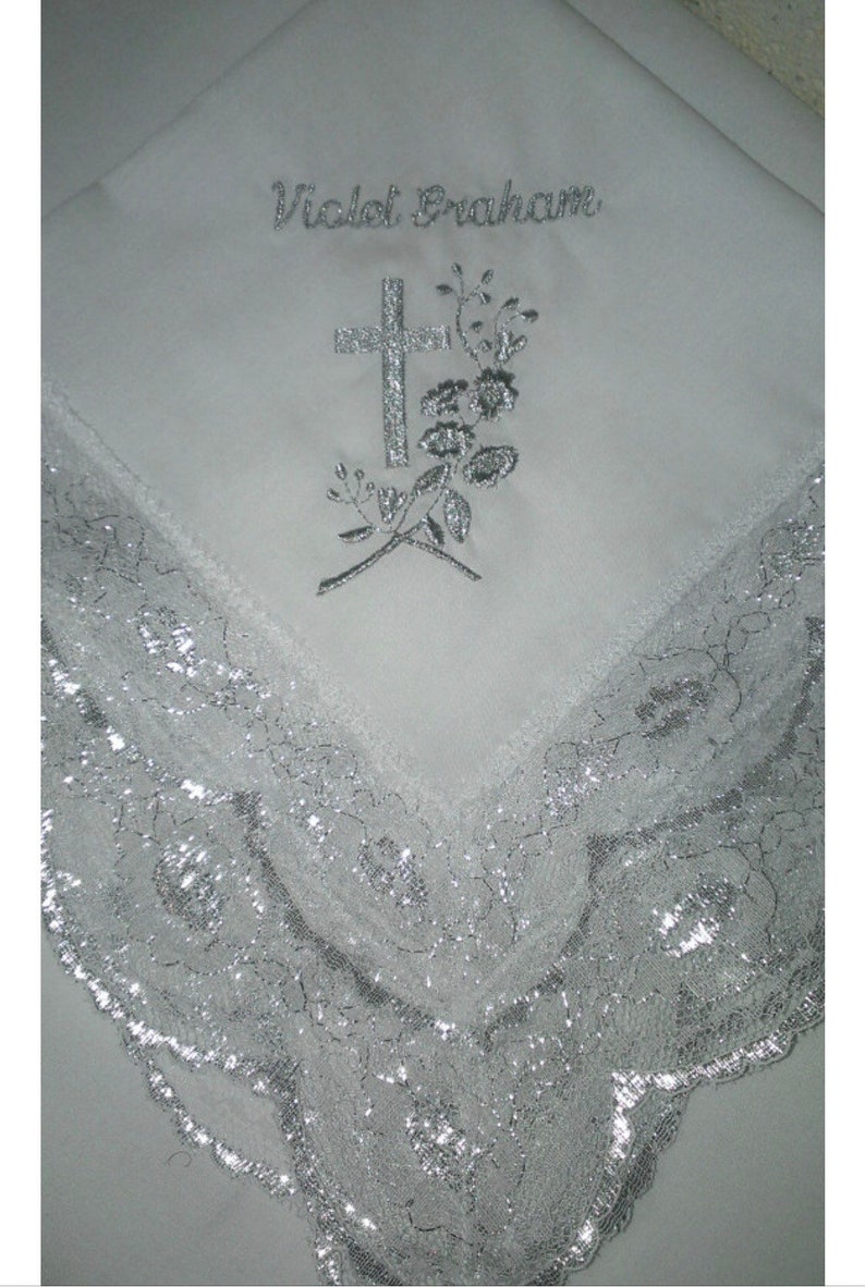 Custom Women\u2019s Handkerchief Church Womens Handkerchief First Lady Church Handkerchief Embroidered Womens Handkerchief Lace Handkerchief