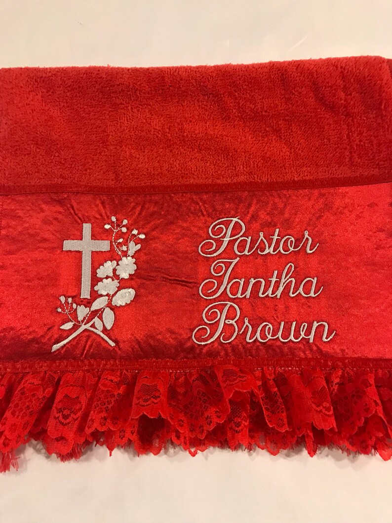 Women's Fingertip Towel First Lady Monogrammed Church Etsy