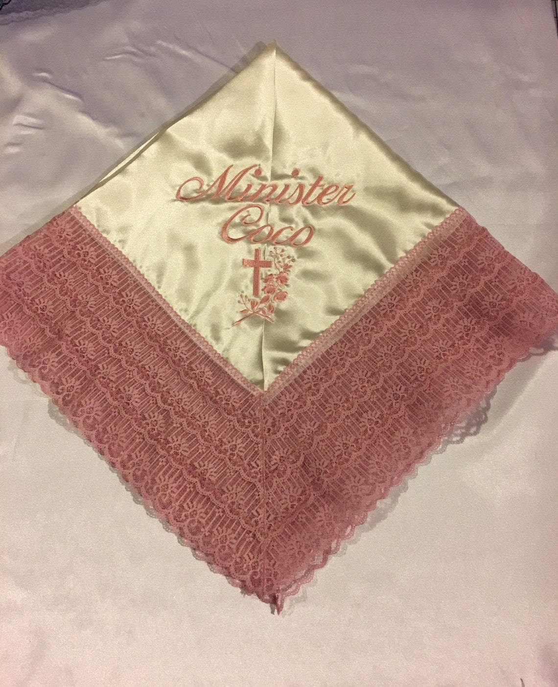 Womens Lap Scarves Church Lap Scarf Custom First Lady Black Etsy