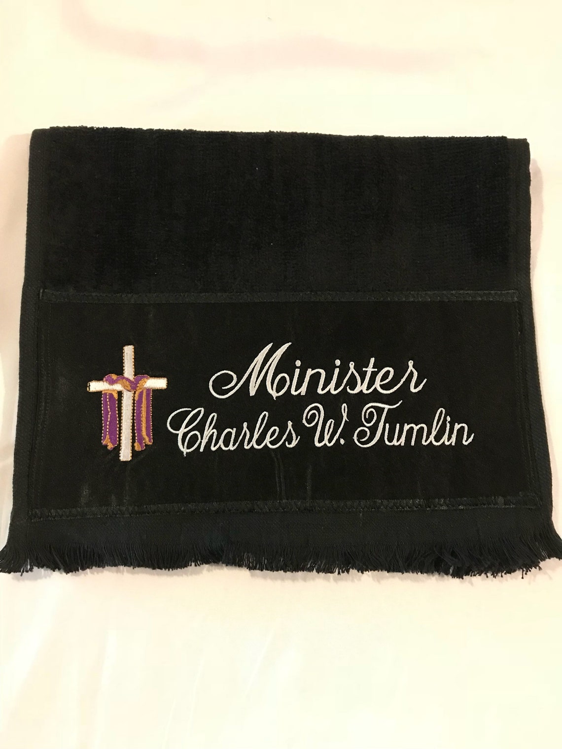 Pastors Hand Towel Personalized Mens Fingertip Towel Church Etsy
