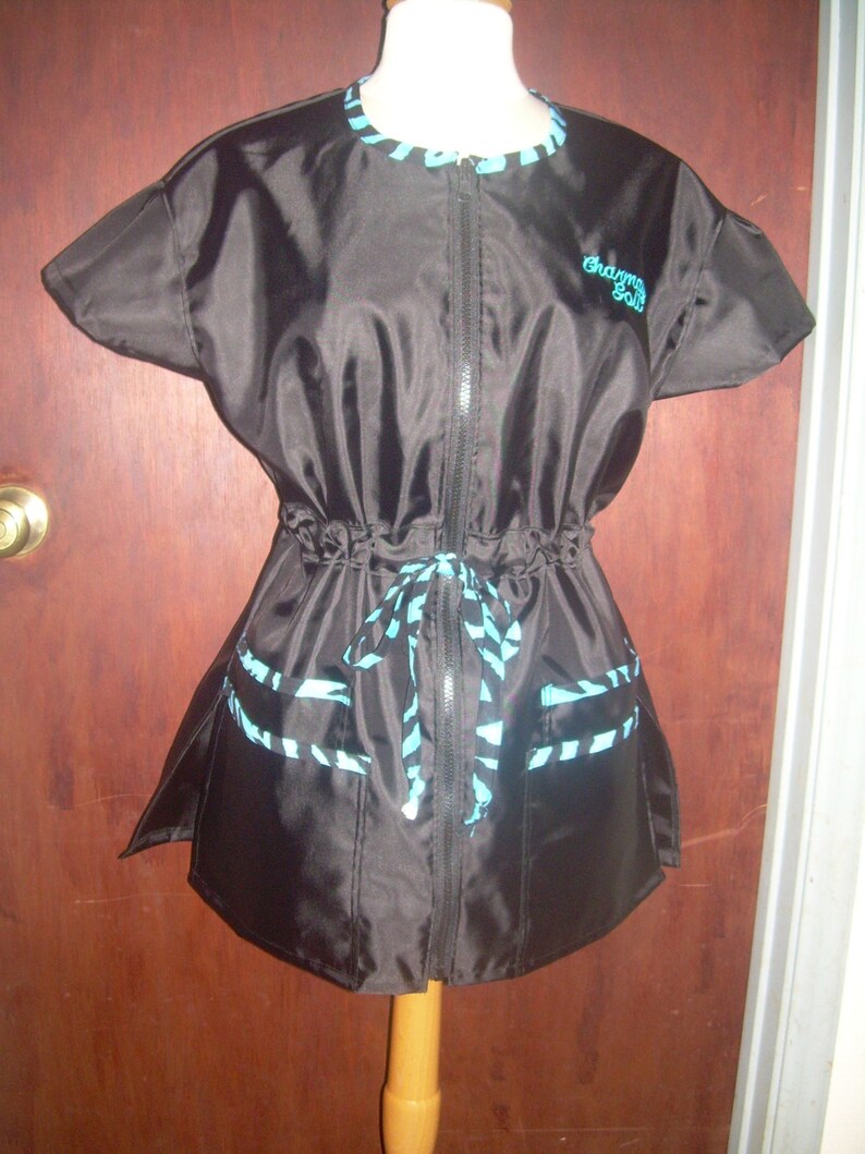 Hair Stylist Smock Personalized Barber Haircutting Jacket Etsy