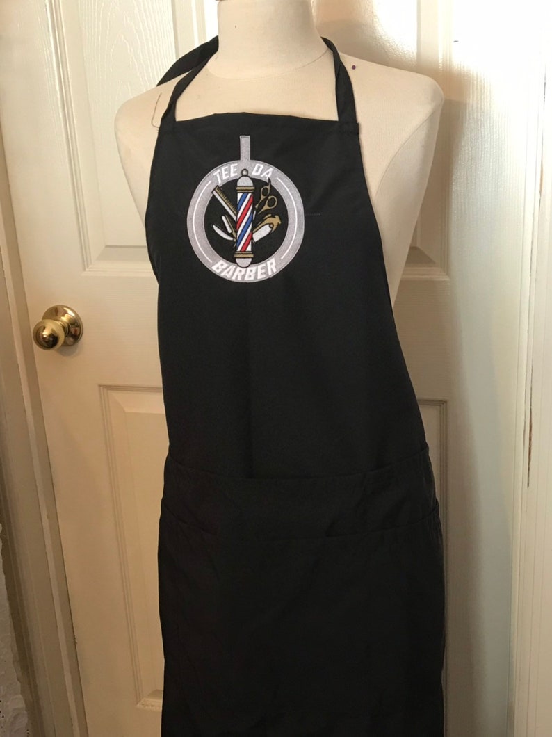 Barber Apron Custom Hair Stylist Apron Personalized Grooming Etsy