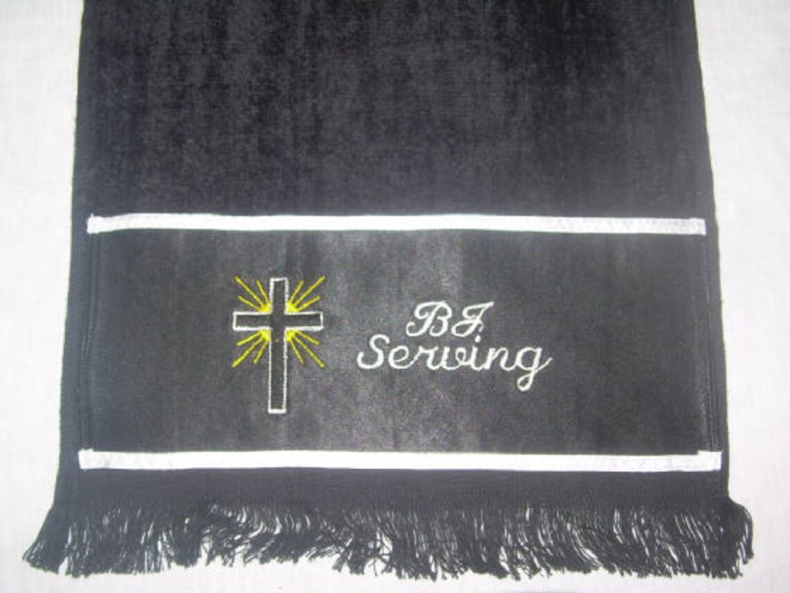 Pastors Hand Towel Personalized Mens Fingertip Towel Church Etsy