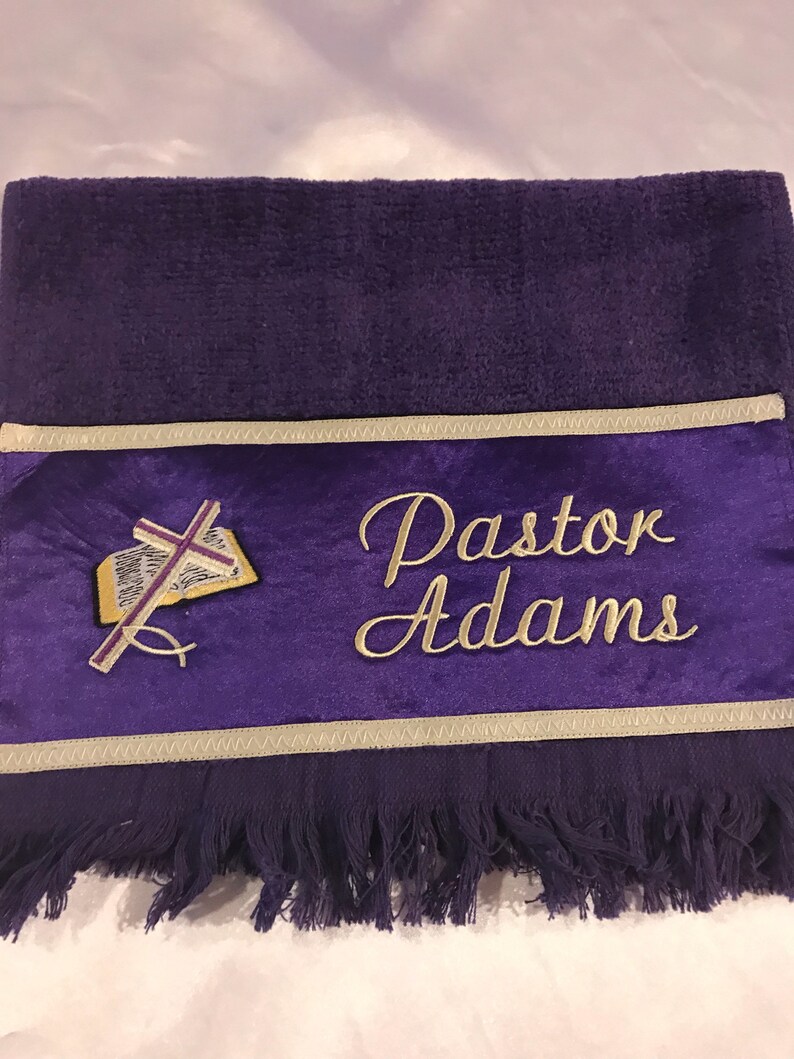 Pastors Hand Towel Personalized Mens Fingertip Towel Church Etsy