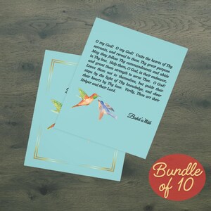 Unity Prayer Cards, Uplifting Gift Set, Bundle of 10, Devotional Gathering Supplies