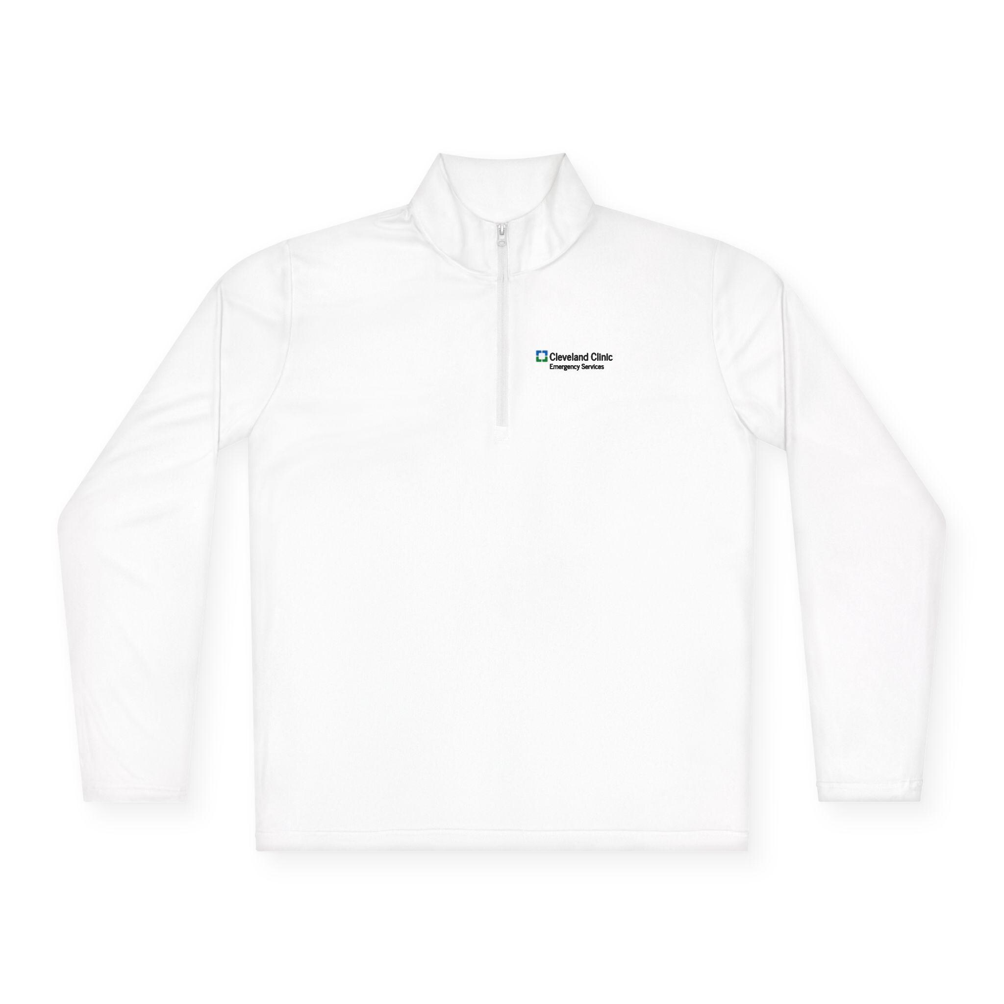 ELECTRICGOLF白スエット Golf White Athletic Quarter Zip Men's Zone Performance Quarter-Zip