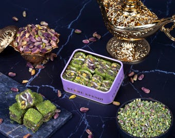 Turkish Delight,Green Velvet,Snacks,Natural Ingredients,Natural Flavored,Bridesmaid,Best Gift,Pistachio,Baklava Lokum,Lux