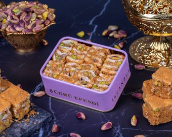 Turkish Delight,Lotus,Snacks,Natural Ingredients,Natural Flavored,Bridesmaid,Best Gift,Pistachio,Baklava Lokum,Lux