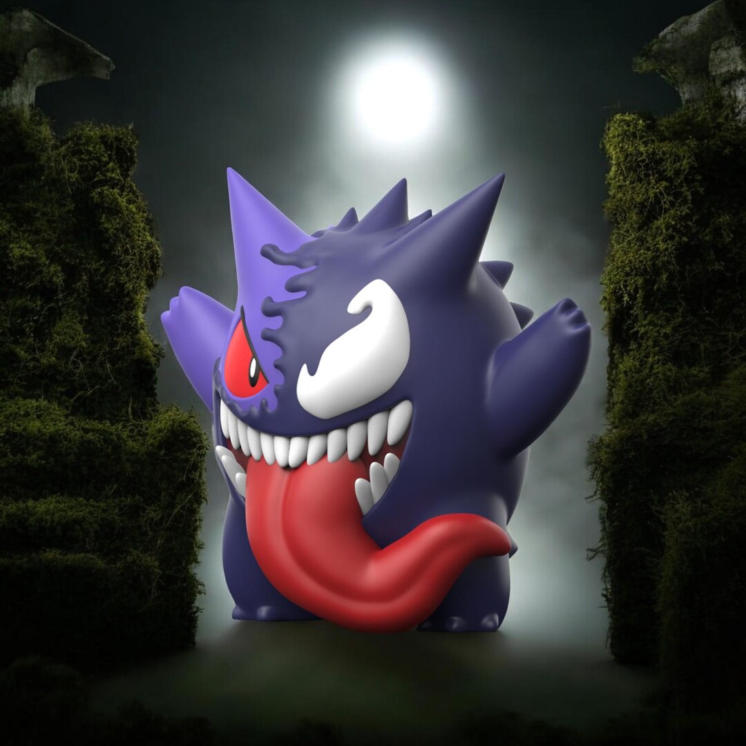 Gengar Smoke T-Shirt – Ghost-Type Pokémon Shadow Graphic Tee | SunDay
