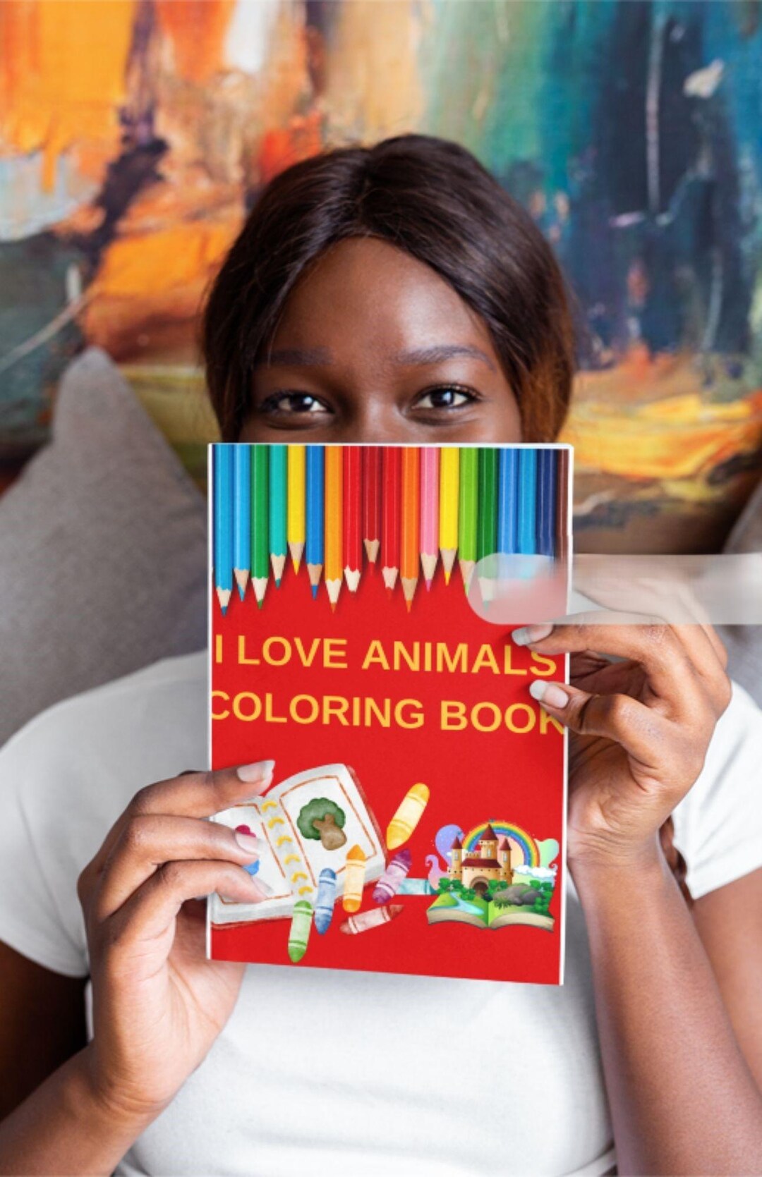 Children's Coloring Book, Animal Coloring Book, Fun Coloring Book - Etsy