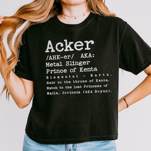 Acker Definition Crop Top METAL SLINGER Rachel Schneider Officially Licensed
