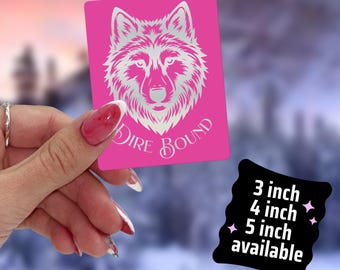 Naklejka winylowa Dire Bound Wolf KISS CUT Anassa