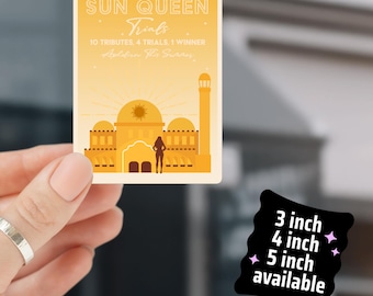 Trial of the Sun Queen KISS CUT Sticker - Artefacts of Ouranos Nisha J Tuli