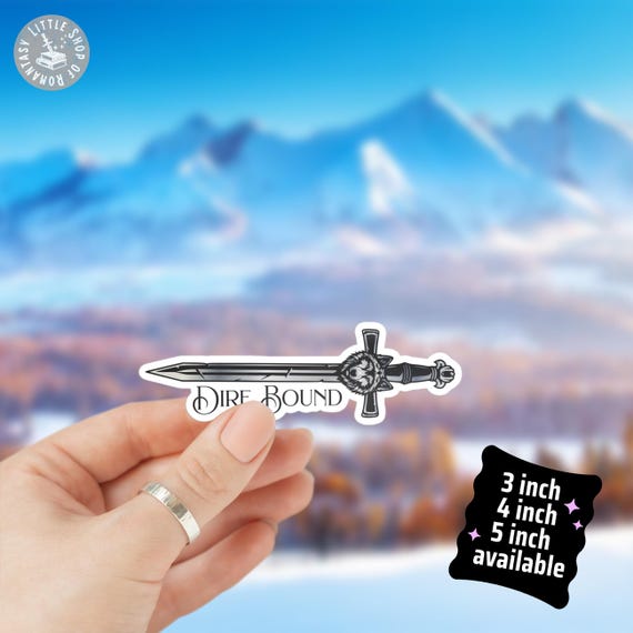 Dire Blade Vinyl Sticker KISS CUT Direbound