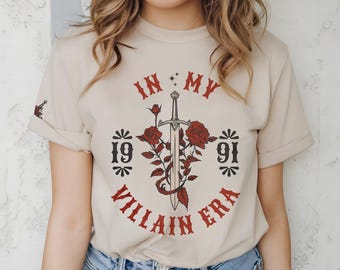 CUSTOMISABLE In My Villain Era Bookish Romance Fantasy Shirt