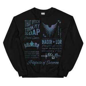 Artefacts of Ouranos Quotes Aurora Colors Nisha J Tuli Sweatshirt Trial of the Sun Queen