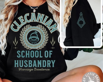 Clecania School of Husbandry Varsity-tröja Officiellt licensierad Clecanian-serie av Victoria Aveline