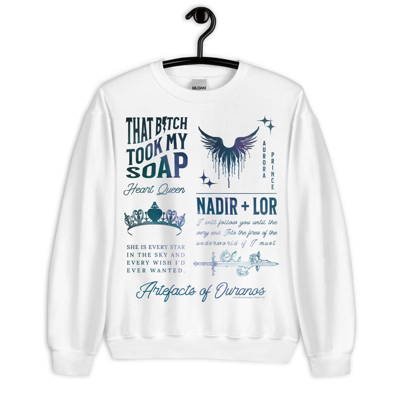 Artefacts of Ouranos Quotes Aurora Colors Nisha J Tuli Sweatshirt Trial of the Sun Queen