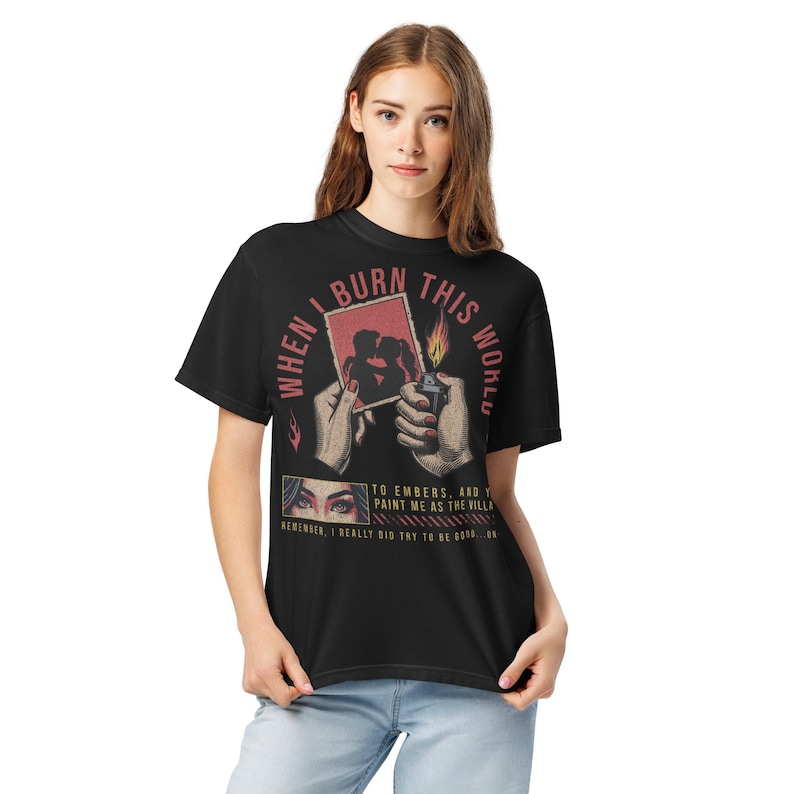 Burn This World Dianna Shirt AMBER V NICOLE Officially Licensed Book of Azrael Gods & Monsters