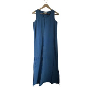 blue dart dress Women's Blue Embroidered Dart Dress main image 1