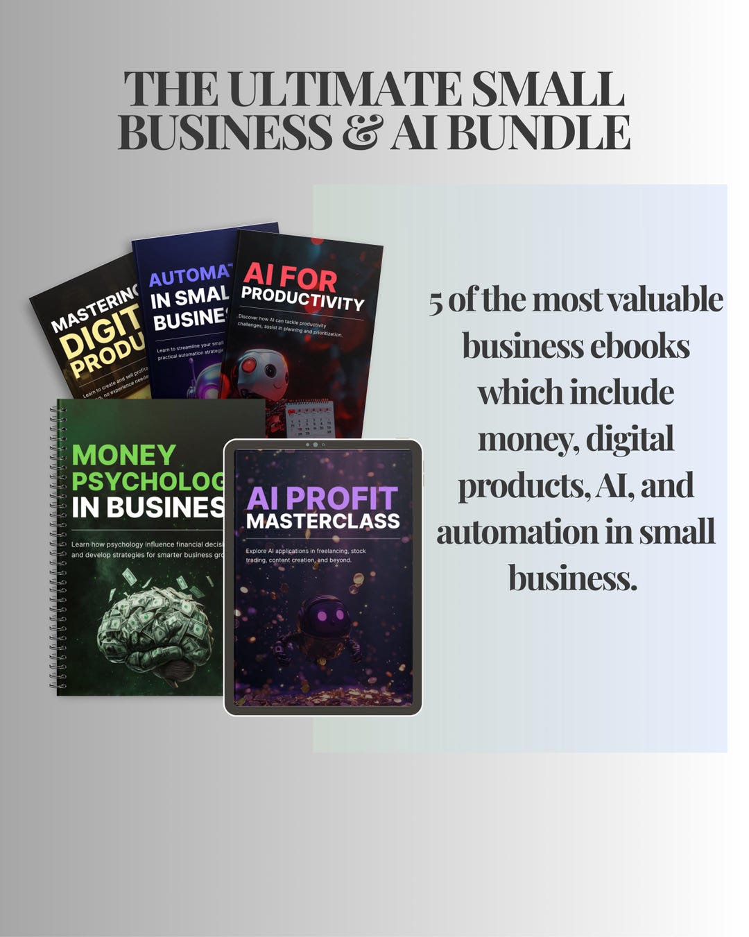 The Ultimate Small Business & AI Bundle - Digital Ebooks - Etsy