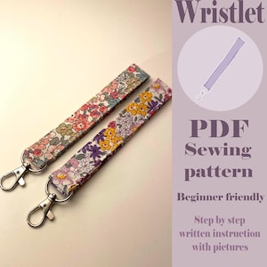 Patrón de costura en PDF para muñequera