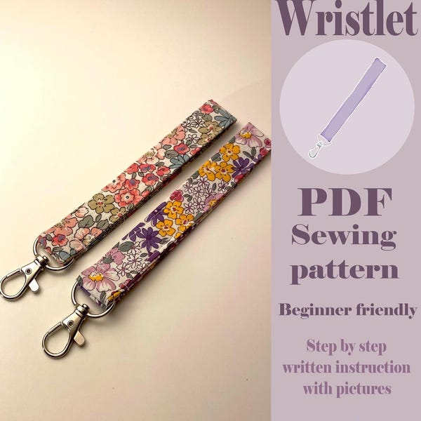 Wristlet PDF sewing pattern
