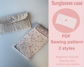 Glasses case sewing pattern PDF
