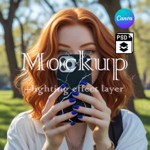 Phone Case Mockup: Smart Object PSD & Canva PNG (Digital Download)