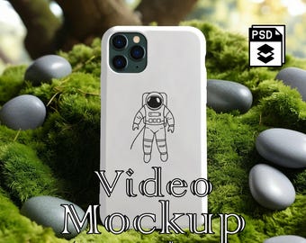 Phone Case Video Mockup: Smart Object PSD (Digital Download)