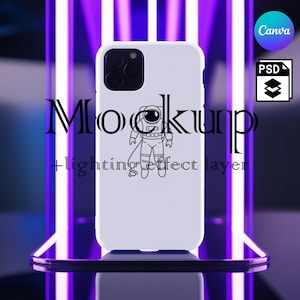 Phone Case Mockup, iPhone Case Mockups, Phone Case Mock Up, Smart Object PSD and Canva PNG