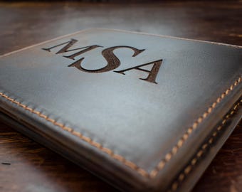 Mens Wallet Personalized Genuine Leather Custom Wallet Anniversary Gift For Him Gift Husband Boyfriend Gift Men Wallet Fathers Day Dad