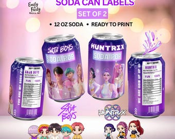 PRINCE DEMOS 1980-1994 CDセット缶ケース入り Kpop Demon Hunters Soda Can Labels, Birthday Party Decor (digital