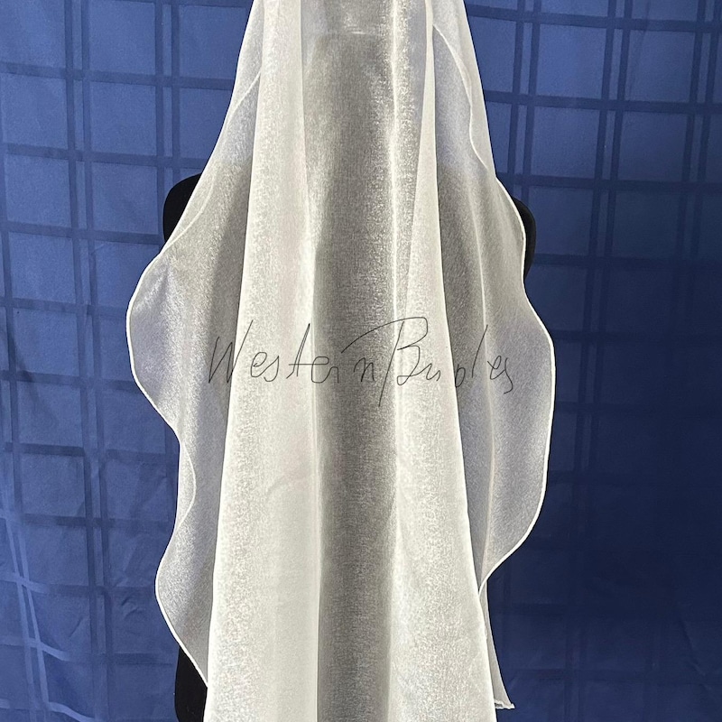 Veil in Black & White Dot Organza