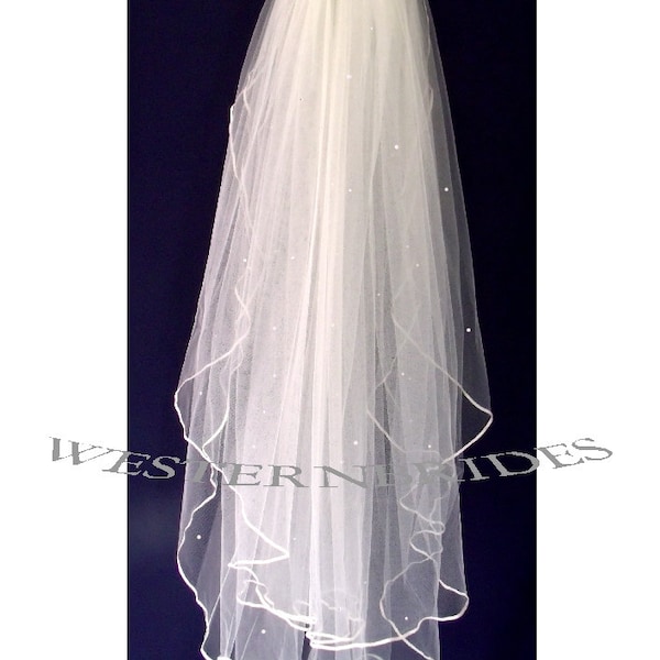 new bridal flower girl 1st first Communion white or ivory  veil