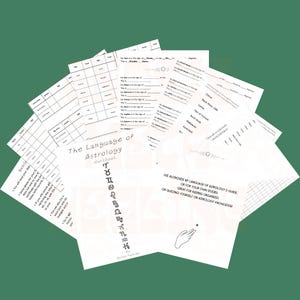 Learn Astrology Basics ~ The Language of Astrology Workbook