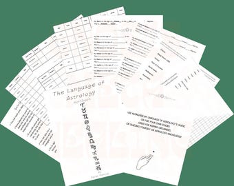 Leer de basisbeginselen van astrologie ~ Werkboek De taal van de astrologie