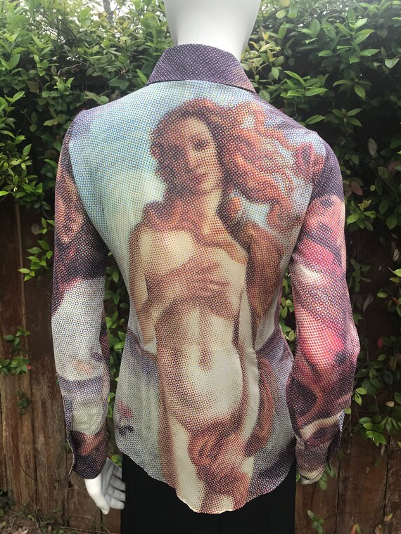 Vintage Dolce & Gabbana Silk Botticelli Birth of V