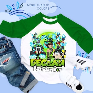 Personalized Birthday Boy Game Shirt, Ben Birthday Theme Party Shirt, Birthday Boy Family Shirts, Birthday Toddler T-Shirt, All sizes BN02