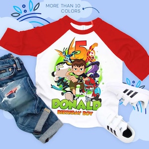 Personalized Birthday Boy Game Shirt, Ben Birthday Theme Party Shirt, Birthday Boy Family Shirts, Birthday Toddler T-Shirt, All sizes  BN01