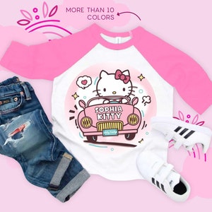 Kawaii Birthday Girl T-Shirt, Kawaii Cat Birthday Theme Party Shirt, Birthday Girl Family Shirts, Birthday Kitty T-Shirt, All sizes SNR03
