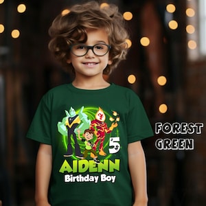 Personalized Birthday Boy Game Shirt, Ben Birthday Theme Party Shirt, Birthday Boy Family Shirts, Birthday Toddler T-Shirt, All sizes BN03