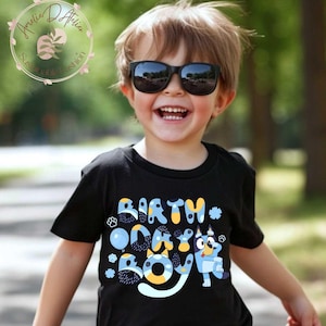 Personalized Birthday Boy/Girl Shirt, Dog Birthday Party Shirt, Family Matching Tee, Birthday Toddler T-Shirt, Gift for Boys, All sizes BL06