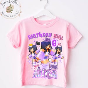 Gamer Girl T-shirt , Girly Aphmu Tee, Gamer shirts for kids, Family Matching Tee, Toodler, Youth, Personalized T shirt, All Sizes AP01