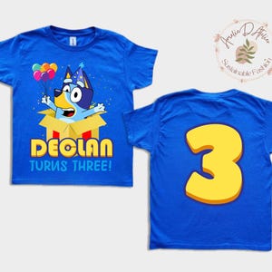 Personalized Birthday Boy/Girl Shirt, Dog Birthday Party Shirt, Birthday Boy Family Shirts, Birthday Toddler T-Shirt, All sizes, Unisex BL09